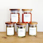 Set Of Acacia Spice Jars With Custom Labels, thumbnail 5 of 10