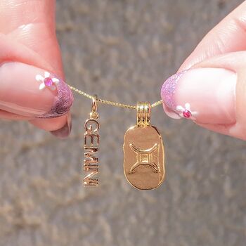 Gold Filled Zodiac Charm Necklace, 5 of 8