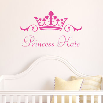Prince Or Princess Personalised Wall Sticker, 2 of 5