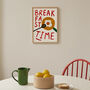 Breakfast Time Hand Painted Kitchen Print, thumbnail 3 of 6