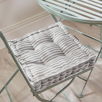 Pyrenees Grey Stripe Box Cushions, 3 of 7