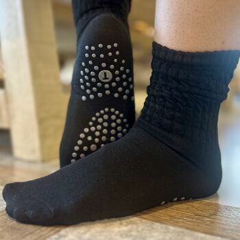 Personalised Pilates Socks With Script Name, 2 of 5