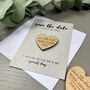 Save The Date Heart Wooden Magnet Wedding Invitation, thumbnail 6 of 9