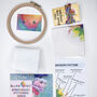 Rainbow Floral Embroidery Kit, thumbnail 9 of 9