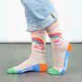 Positivitea Combed Cotton Funny Ankle Socks Women's, thumbnail 1 of 5
