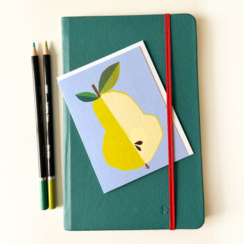 Mini Pear Greetings Card, 3 of 4