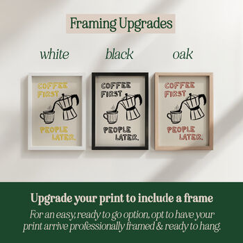 Coffee First, People Later Coffee Lovers Print, 5 of 12