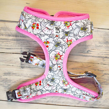 Pink Flower And Bee Dog Harness, 3 of 10