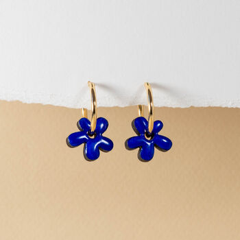 Hand Painted Wood Flower Hoops Birthday Gift, 3 of 11