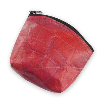 Vegan Leaf Leather Coin Purse, 5 of 7