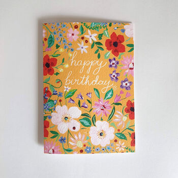 Happy Birthday Flower Card, 3 of 7