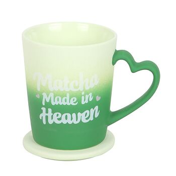 Matcha Made In Heaven Mug With Coaster Lid, 2 of 2