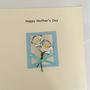 Mothers Day Card With Blue Blossom Flowers, thumbnail 3 of 3