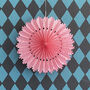 Rose Pink Paper Fan Hanging Decoration, thumbnail 1 of 3