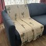 Block Printed Colourful Cotton Sofa Throw, thumbnail 3 of 12
