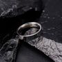 Silver Engraved 5mm Band Ring, thumbnail 6 of 11