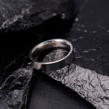 Silver Engraved 5mm Band Ring, 6 of 11