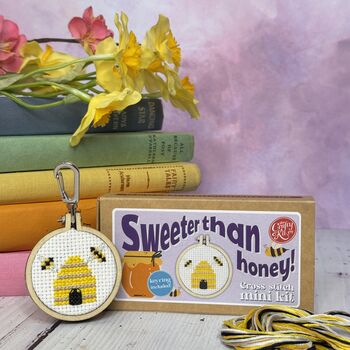 Sweeter Than Honey Mini Matchbox Cross Stitch Kit, 2 of 7
