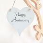 Happy Anniversary Wooden Heart Sign, thumbnail 2 of 2