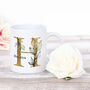 Personalised Name And Gold Initial Coffee Mug, thumbnail 4 of 8