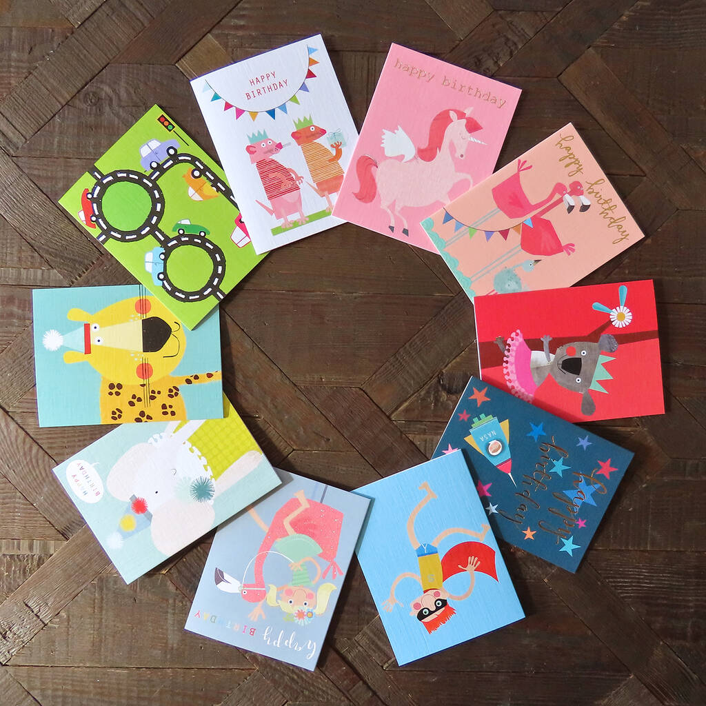 Mini Mixed Childrens' Greetings Cards Pack, 1 of 11