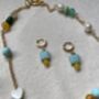 Set Of Clay And Beads Necklace With Earrings, thumbnail 3 of 7