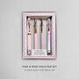 Pink And Rose Gold Four Piece Metal Pen Set, thumbnail 7 of 8