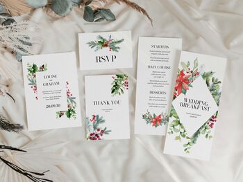 Festive Winter Wedding Invitations, 4 of 4