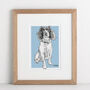 Personalised Pet Dog Lover Portrait, thumbnail 1 of 12