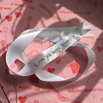 Hand Embroidered Bridal Bouquet Ribbon, 5 of 12