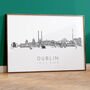 Dublin Ireland Skyline Art Print, thumbnail 1 of 8