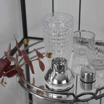 Luxury Silver Glass Cocktail Shaker, 3 of 4