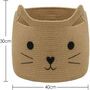 Nursery Laundry Storage Jute Rope Cat Basket Organizer, thumbnail 2 of 4