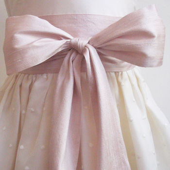 Silk Luxe Sash For Flower Girl Dresses, 3 of 10