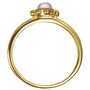 Sterling Silver 18ct Gold Plated Moonstone Ring, thumbnail 4 of 5