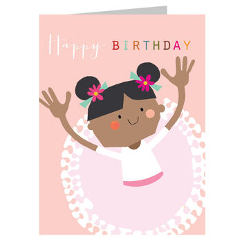 Mini Ballerina Happy Birthday Card, 2 of 5