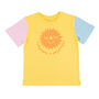 Sunshine Yellow Colour Block Organic Kid's T Shirt, thumbnail 6 of 6
