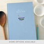 Personalised Mixing Bowl A5 Cloth Bound Notebook, thumbnail 1 of 7