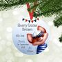 Personalised New Baby 'Fox' Keepsake Decoration, thumbnail 1 of 2