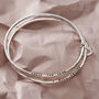 Personalised Double Bangle With Heart, thumbnail 4 of 7