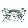 Large Bistro Set In Soft Or Forest Green, thumbnail 4 of 5