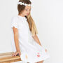 Personalised Girl's Gingerbread Cotton Dress, thumbnail 1 of 9