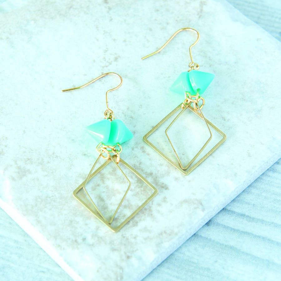 Geometric Earrings By all things Brighton beautiful ...