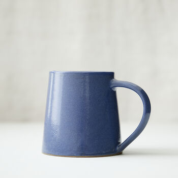Fair Trade Handmade Glazed Stoneware Large Conical Mug, 10 of 12