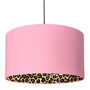 Leopard Print Silhouette Lampshades In Dirty Pink, thumbnail 2 of 10