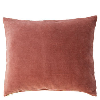 Deep Burnt Orange Velvet Cushion, 2 of 4