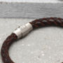 Men's Personalised Clasp Infinity Bead Bracelet, thumbnail 3 of 6