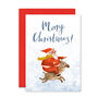 Pack Of Twelve Festive Scene Christmas Cards, thumbnail 5 of 10