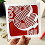 Personalised Retro Ampersand Couple Card, thumbnail 2 of 4