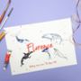 Personalised Whales Name Print, thumbnail 1 of 3